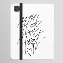 You Took My Heart iPad Folio Case
