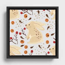 Beautiful Forest Pattern Design Framed Canvas