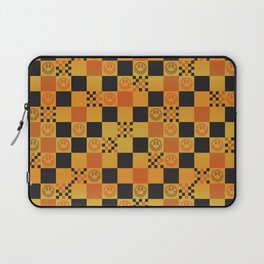 Checkered Smiley Faces Pattern Laptop Sleeve