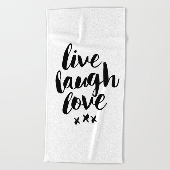 Live Laugh Love Black And White Wall Hangings Typography Design