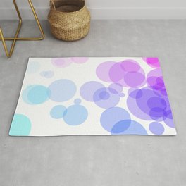 Pastel Circles relaxing geometric design Rug | Circle, Round, Colorful, Dorm, Boho, Gradient, Abstract, Retro, Vintage, Digital 