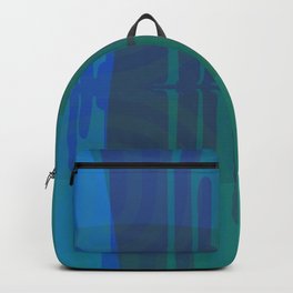 Underwater view Backpack | Kelp, Organic, Digital, Lines, Neutral, Simple, Pattern, Calm, Green, Colorful 