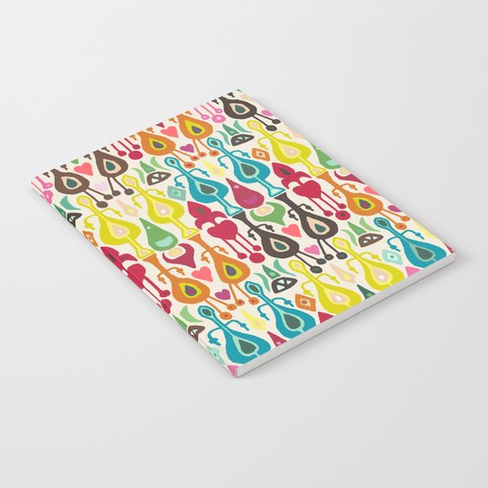 ivory love ikat Notebook