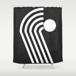 Arch line circle 7 Shower Curtain