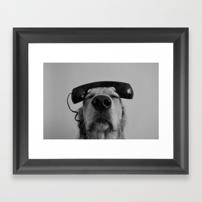 Hello, This is Dog Framed Art Print