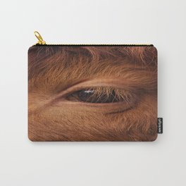 Highland Cow's Eye Closeup Carry-All Pouch