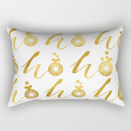 Gold Christmas 07 Rectangular Pillow