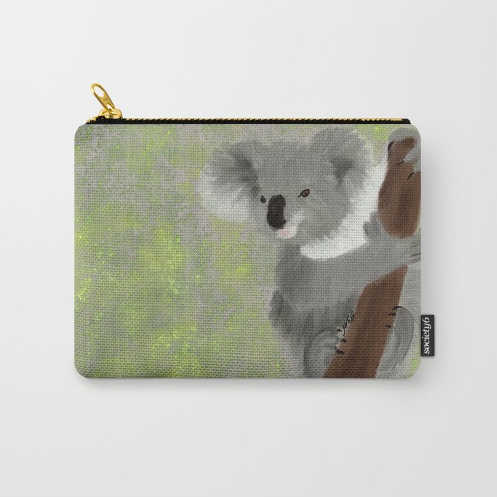 Koala Bear Hanging In There Carry-All Pouch