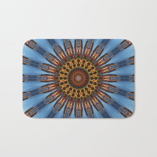 Kaleidoscope Coast at Night Bath Mat