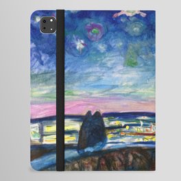 Edvard Munch - Starry Night iPad Folio Case