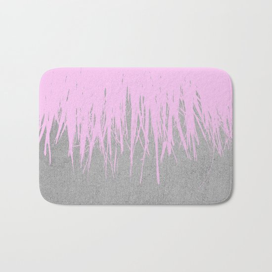Concrete Fringe Blush Bath Mat