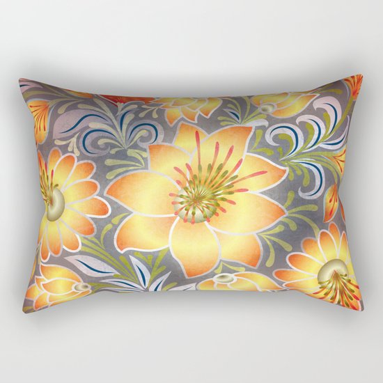 Shabby flowers #3 Rectangular Pillow
