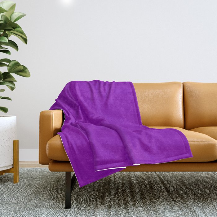 Violet (RYB) - solid color Throw Blanket