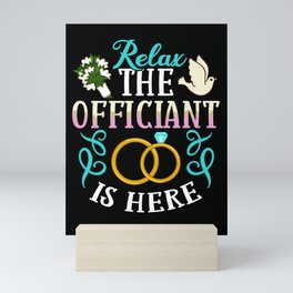 Wedding Officiant Marriage Minister Funny Pastor Mini Art Print