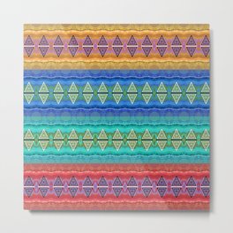 Illuminated Neo Tribal Micro pattern (HDR) Metal Print | Sacredgeometry, Best, Vibrant, Tribal, Micropattern, Geometric, Gorgeous, Colorful, Pattern, Stunning 