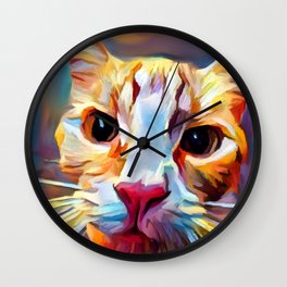 Cat 9 Wall Clock