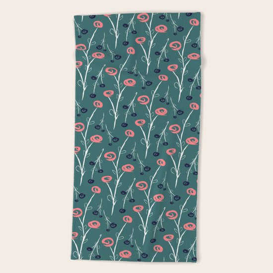 Tiny Flowers Beach Towel