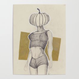 Pumpkin Head Poster