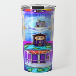 Glass Elevator to Heaven Travel Mug