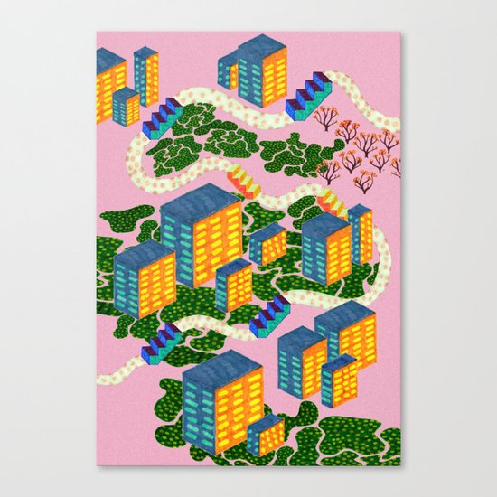 Höghus Canvas Print