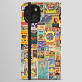 Vintage Fireworks & Firecracker Graphic pattern iPhone Wallet Case