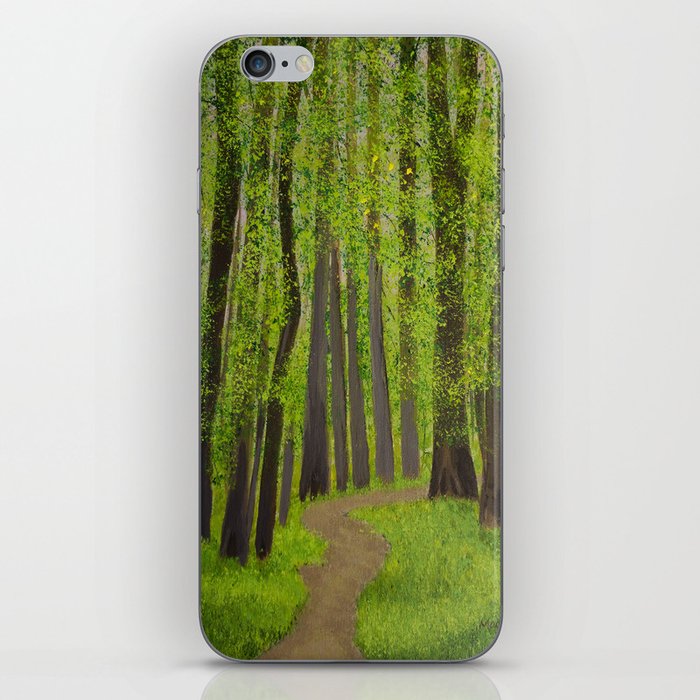 Spring forest iPhone Skin