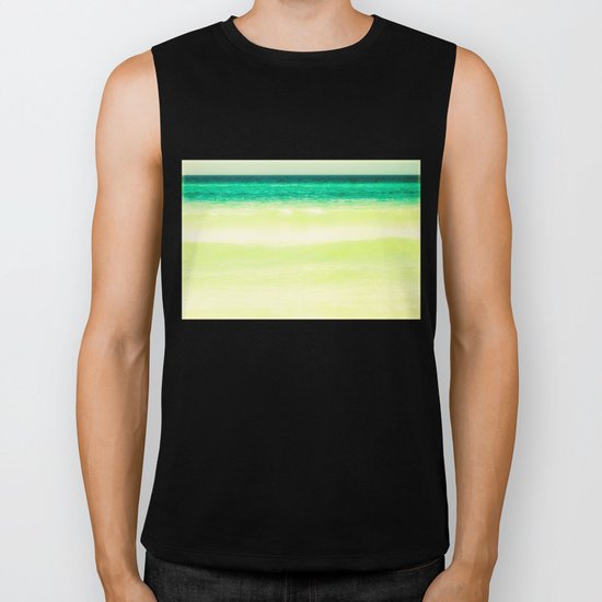 yellow and green Biker Tank