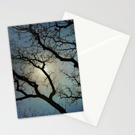 Oak Tree at Dusk Stationery Cards