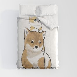 Mofu Sand Cute Doge Dog & Cat Comforter