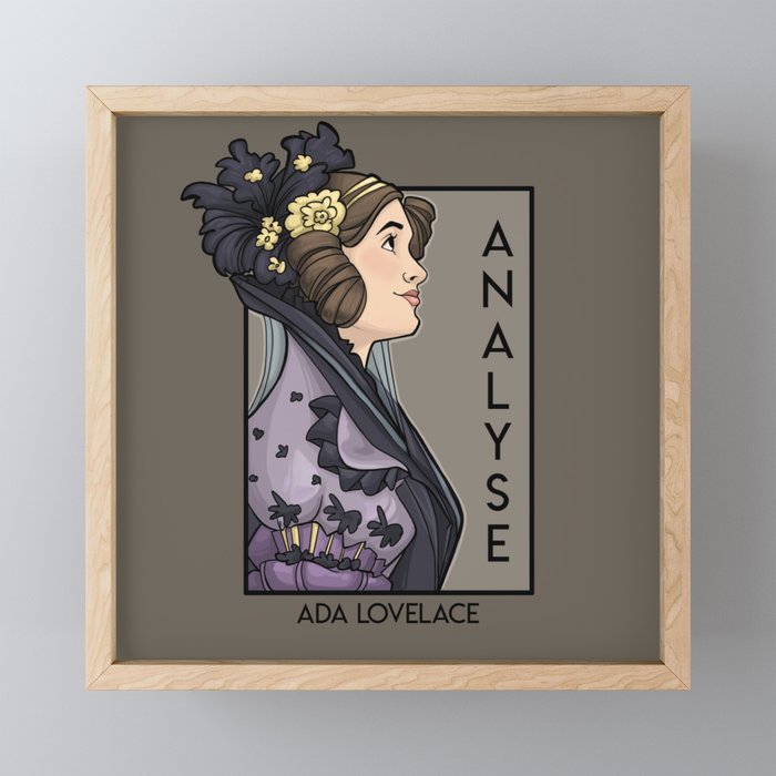 Analyse Framed Mini Art Print