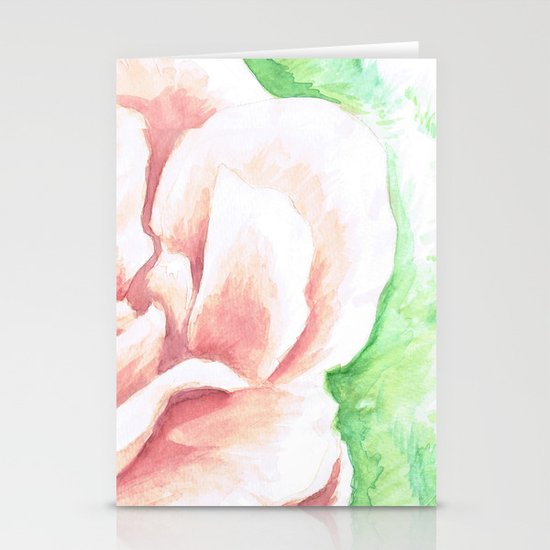 Watercolor Rose Stationery Cards