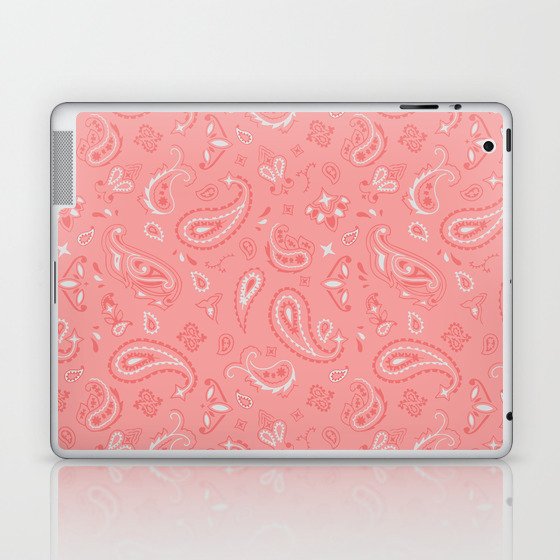 Peach Blush Bandana Laptop & iPad Skin