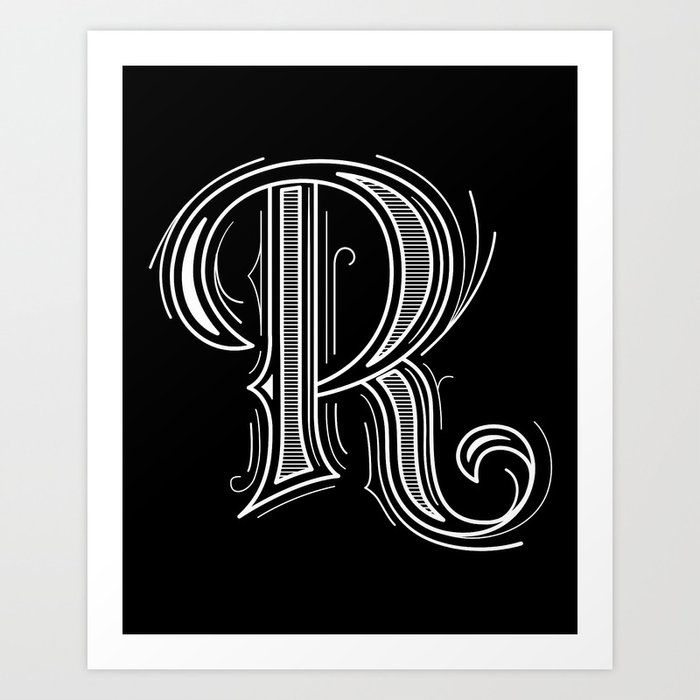 Alphabet R Art Print