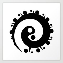 Modern Yin Yang Art Print