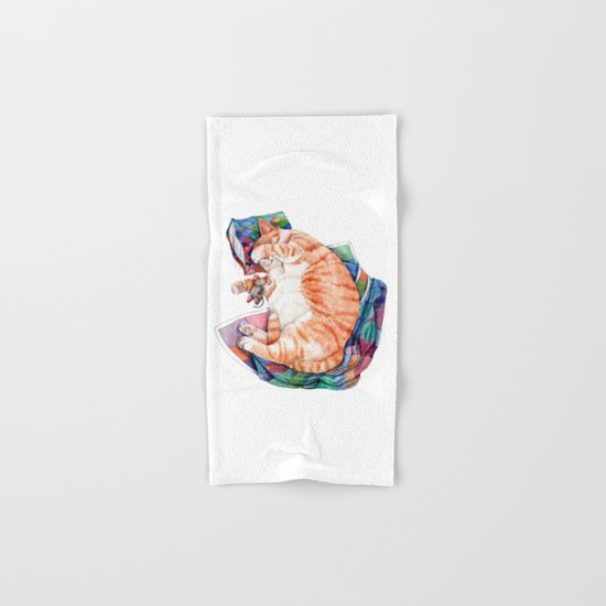 Zoi's Winter Nap Hand & Bath Towel