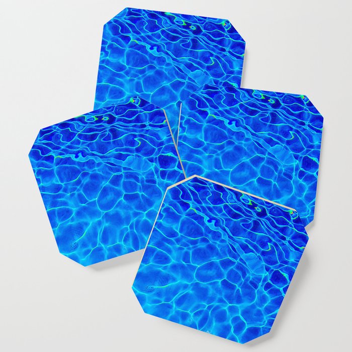 Blue Water Abstract Coaster