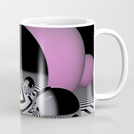 black-white and pink Coffee Mug