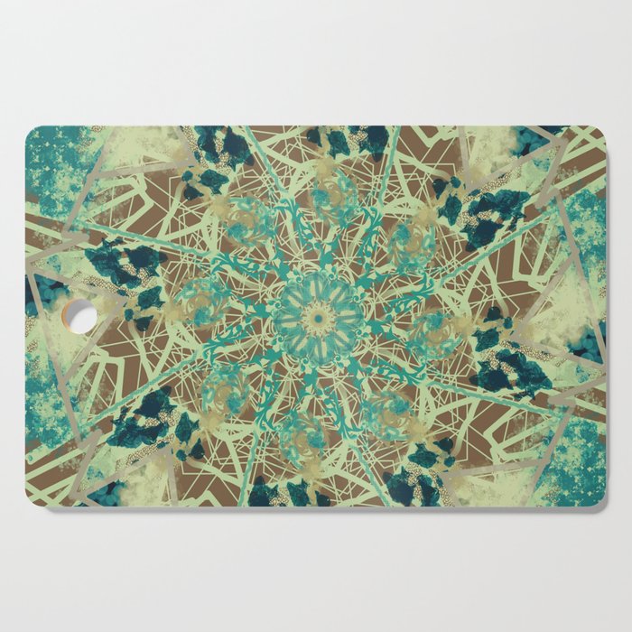 Antique Galactic Teal  Cutting Board