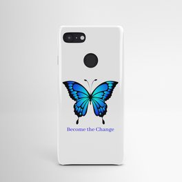 Papillo Ulysses Blue Butterfly "Become the Change" Classic Aesthetic  Android Case