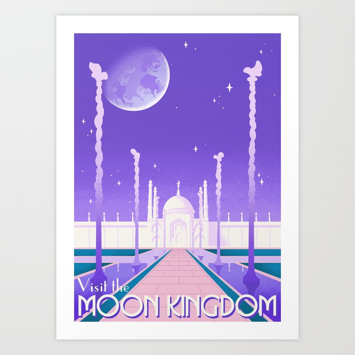 Visit the Moon Kingdom / Sailor Moon Art Print