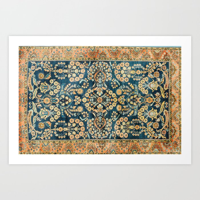Sarouk Antique West Persian Rug Print Kunstdrucke Sarouk Antique West Persian Rug Print Kunstdrucke