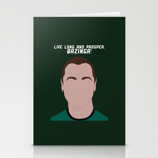 Live Long and Prosper, Bazinga! Stationery Cards