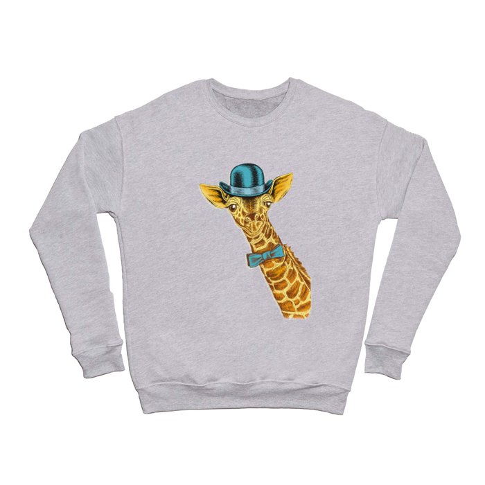 I m too SASSY for my hat Vintage Painted Giraffe. Crewneck
