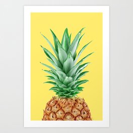 Yellow Pineapple Art Print