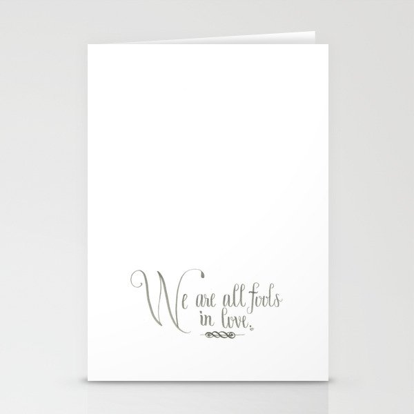 Fools In Love Stationery Cards
