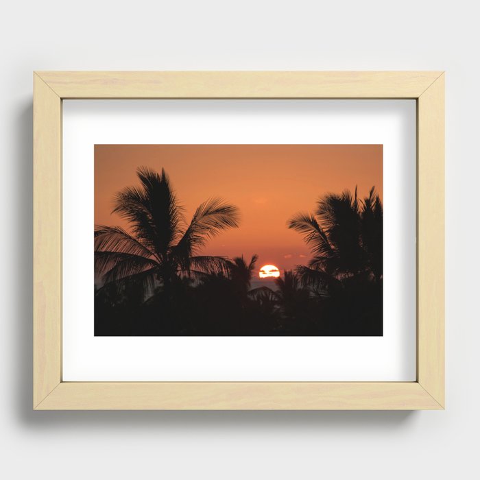 Maui Sunset Recessed Framed Print