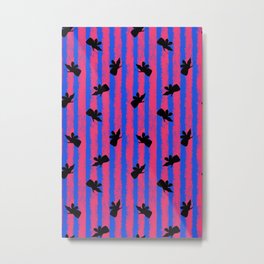 pink no blue bounding fairy stripes 2 Metal Print | Costume, Beauty, Bound, Pattern, Graphicdesign, Messy, Fairy, Park, Fairytale, Sleeping 