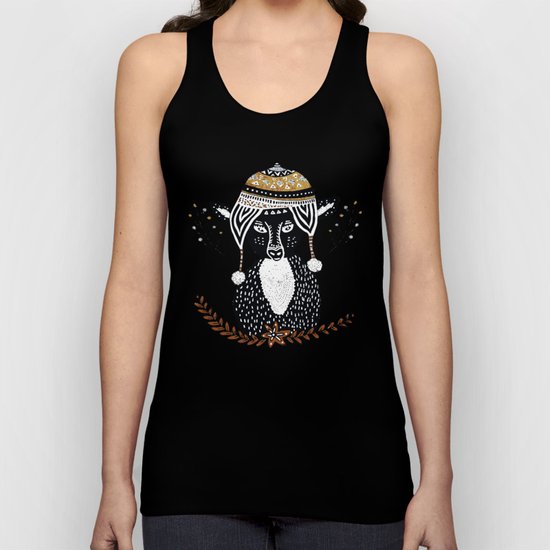Hipster Deer Unisex Tank Top