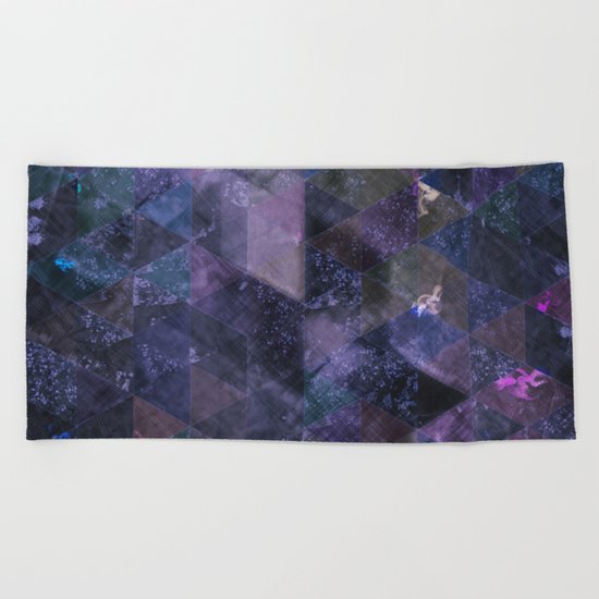 Abstract Geometric Background #21 Beach Towel