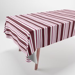Burgundy Stripes I  Tablecloth